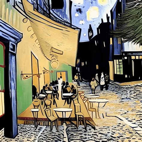 Cafe Terrace at Night Coloring Page · Creative Fabrica