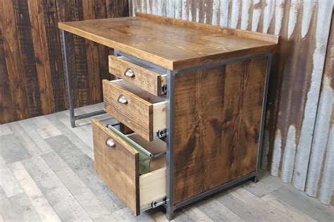 Desk With A Suspension File Drawers Pedestal Desk With Filing Drawer