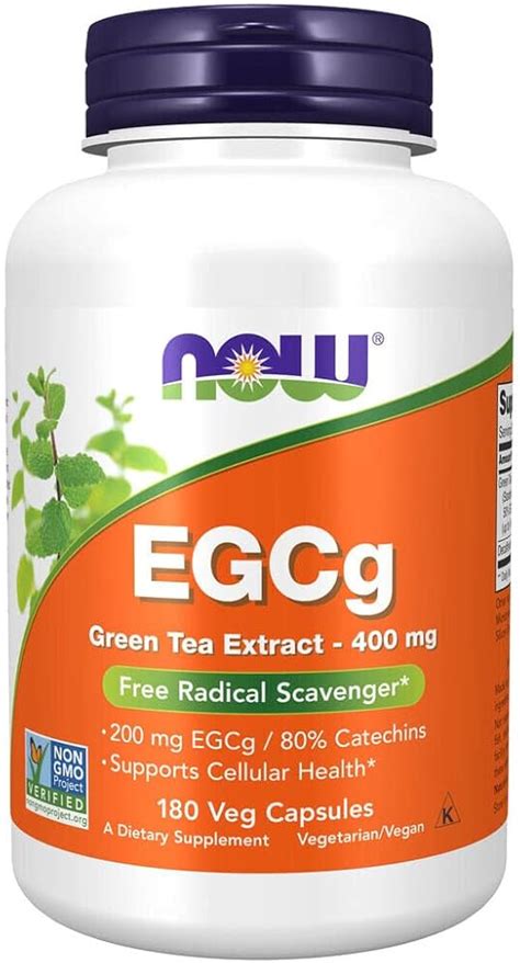 Now Foods EGCg Estratto di Tè Verde 400mg 180 Capsule vegane