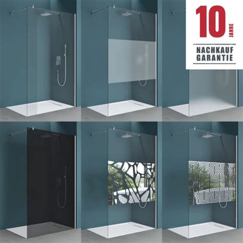 Walk In Dusche Duschabtrennung Mm Esg Nano Duschwand Glas Duschkabine