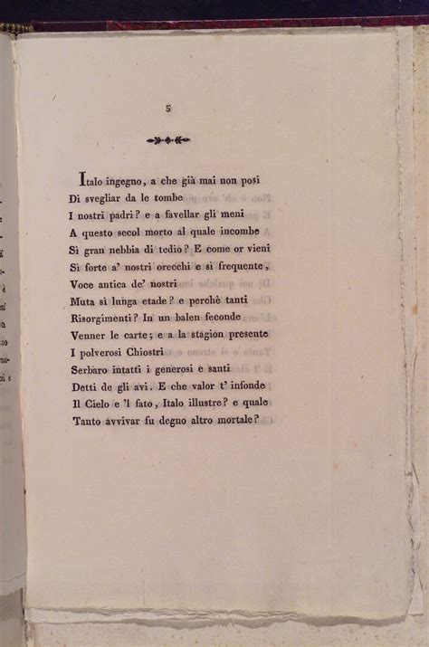 B20 CANZONE DI GIACOMO LEOPARDI AD ANGELO MAI P 5 Wikileopardi