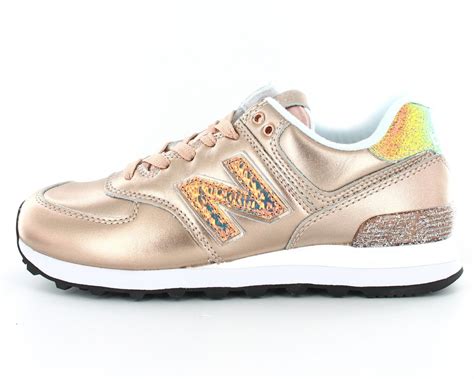 New Balance 574 Femme Glitter Punk Metallic Gold Wl574nrg