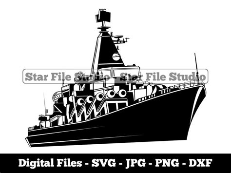 Cruiser Ship 2 Svg Battleship Svg Navy Svg Cruiser Png Etsy