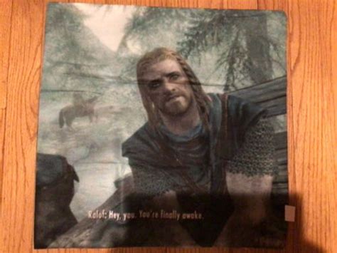 Ralof Skyrim Hey You Youre Finally Awake Pillow Case Cover 18x18