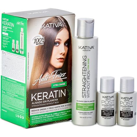 KATIVA KERATIN ANTI FRIZZ ALISADO SIN PLANCHA EXTRA SHINE Belleza