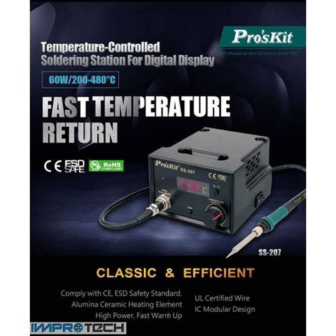 Proskit Digital Temperature Controlled Soldering Station Shopee Malaysia