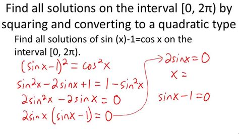 Solving Trigonometric Equations Example 6 Video Trigonometry