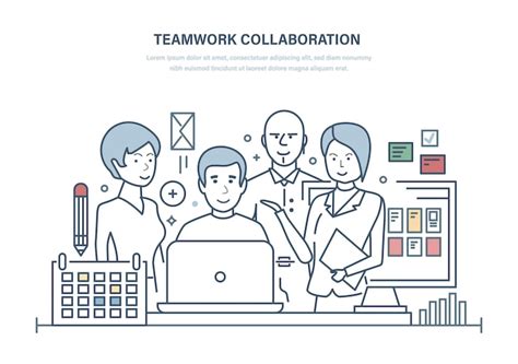 Premium Vector Teamwork Collaboration Cooperation Partnerships