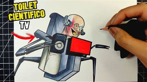 Como Dibujar A TOILET CIENTIFICO TV De SKIBIDI TOILET 67 Draw Skibidi