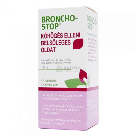 Bronchostop köhögés elleni belsőleges oldat 150 ml Online