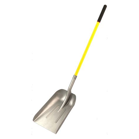 Bon® 84 689 15 14 Aluminum Western Scoop Shovel With 48 Straight Fiberglass Handle