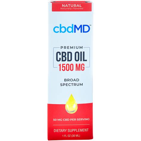 Cbdmd Cbd Oil Tincture 1500mg 30ml Buy Hemp Oil Tincture