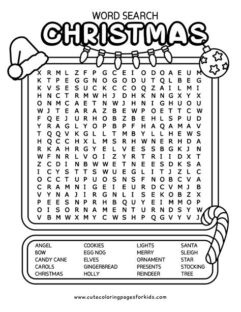 4 Best Free Printable Christmas Word Search Puzzles Artofit