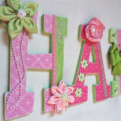 Custom Nursery Wall Letters Decorative Wall Letters Nursery - Etsy