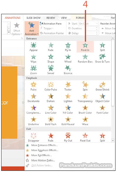 Cara Menambahkan Dan Mengatur Animasi Pada Sebuah Objek Di Powerpoint 2013