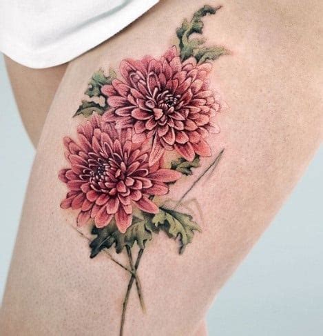 15 Most Beautiful Chrysanthemum Tattoo Designs | TattooAdore