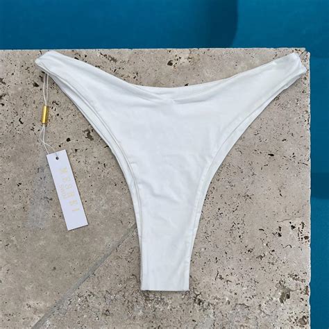 Meshki Women S White Bikini And Tankini Bottoms Depop