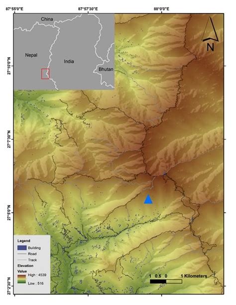 Map of the study area in Ilam and Panchthar districts in eastern Nepal... | Download Scientific ...