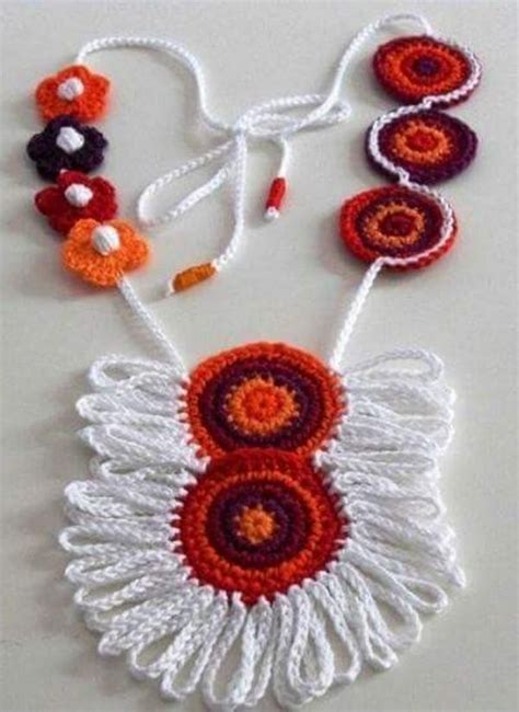 Crochet Necklace Ideas By 1001crochet Crochet Earrings Pattern