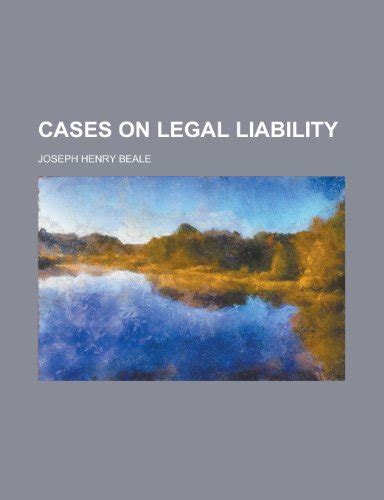 『cases On Legal Liability』｜感想・レビュー 読書メーター