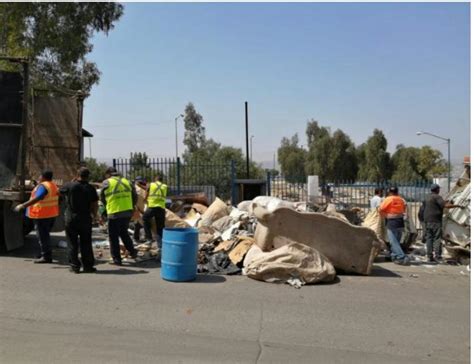 Recolectan basura pesada y doméstica en delegaciones La Presa Este y