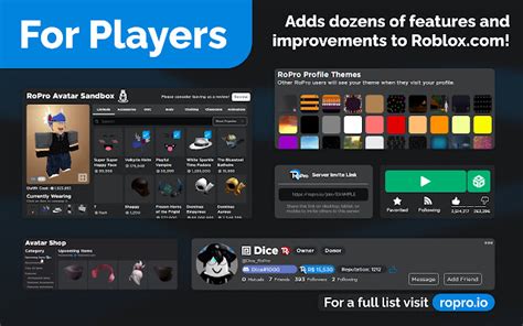 Ropro Enhance Your Roblox Experience Chrome Web Store Free Hot Nude