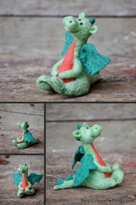 Pin By Jenn Petersen On Art To Create In Felt Dragon Felt Toys