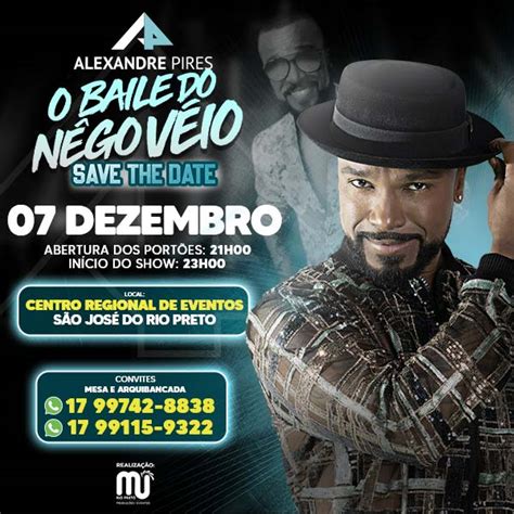 Baile Do Nego Veio Alexandre Pires Em S O Jos Do Rio Preto Evento On