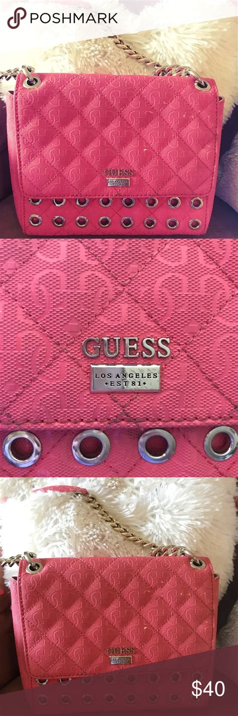 Pink Guess Brand Purse 👛 Beautiful Pink Guess Purse As Shown Excellent Condition Other Than A