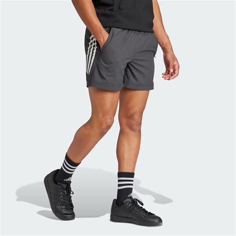 Men S Clothing Future Icons 3 Stripes Woven Shorts Black Adidas