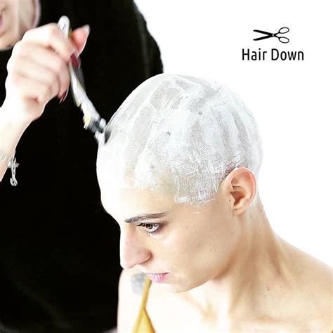 Hair Downs Instagram Post “woman Chooses A New Trendy Haircut Shaved