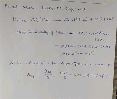 A M And A Eq Are Molar And Equivalent Conductivities At Infinite