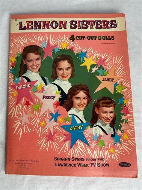 1959 Lennon Sisters Paper Doll Set Dianne Peggy Kathy Janet By Whitman 2102717693