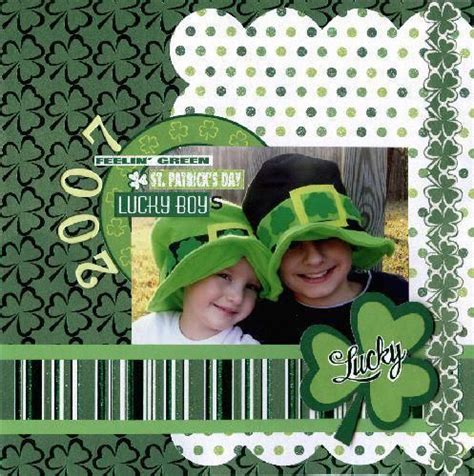 Scrapbook Layout Ideas For St Patricks Day Scrap Booking Fall