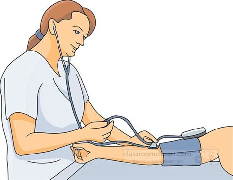 Medical Clipart Nurse Taking Blood Pressure Clipart