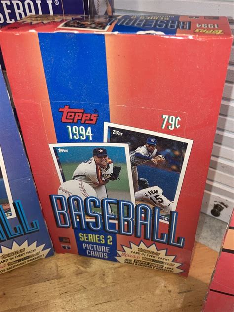 Lot Of Topps Score Baseball Empty Wax Pack Display Box