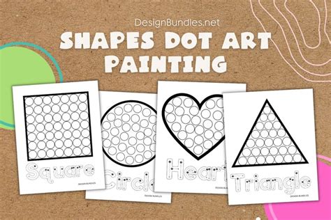 Shapes Dot Art Painting Educational Art Activity