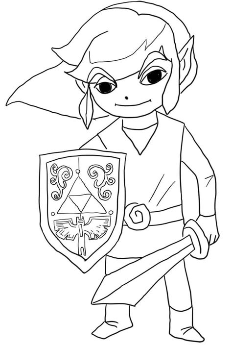 Dibujos De La Leyenda De Zelda 3 Para Colorear Para Colorear Pintar E