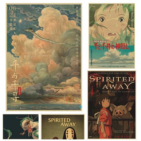 Spirited Away Poster Home Decor Paper Poster Ghibli Merch Store