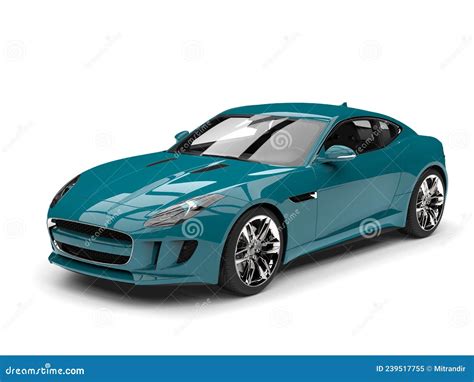 Dark Teal Modern Luxury Sports Car Stock Illustration - Illustration of ...