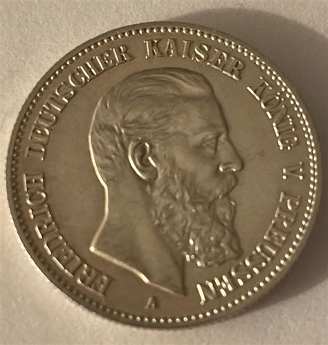 Germany Empire Preussen Friedrich Iii Mark Catawiki