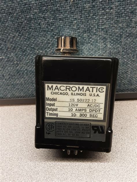 New In Box Macromatic Sold State Time Delay Relay Ss 50222 12 10 300 Sec 264 Ebay