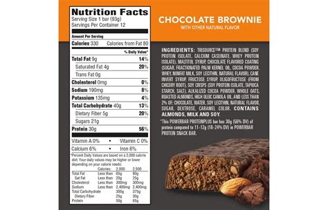 Chocolate Powerbar Nutrition Facts Blog Dandk