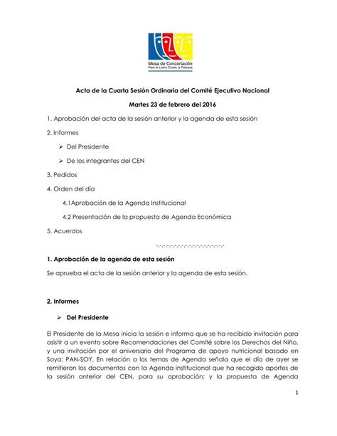 PDF Acta de la Cuarta Sesión Ordinaria del Comité Ejecutivo DOKUMEN