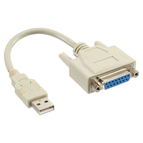 Inline Usb Adapter Cable Usb Type A Male To Db Female Usb To Ps