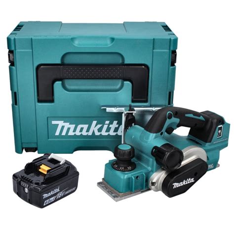 Makita DKP181G1J Rabot Sans Fil 82mm 18V Brushless 1x Batterie 6 0 Ah