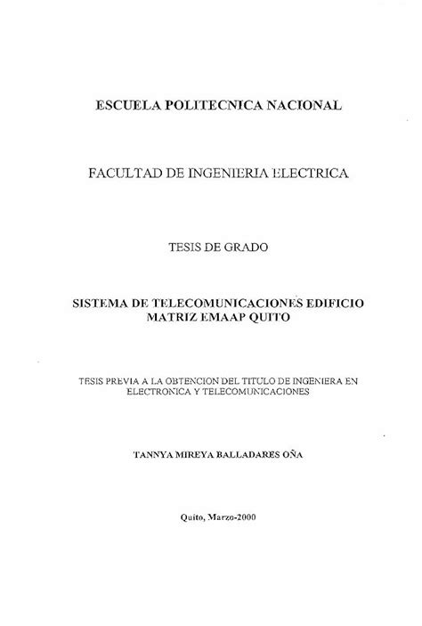 Pdf Escuela Polit Cnica Nacional Facultad De Bibdigital Epn Edu Ec