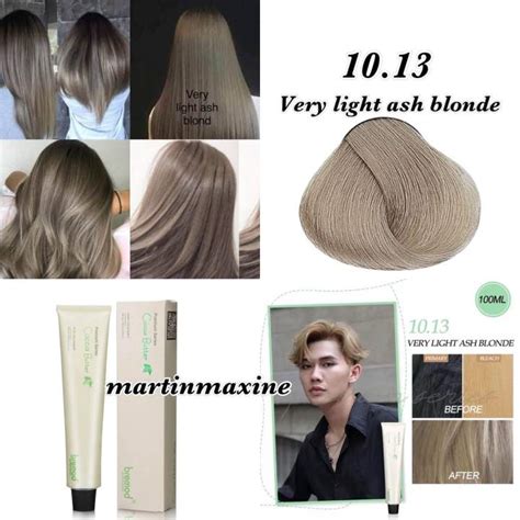 Bremod Hair Color 10 13 Very Light Ash Blonde Hair Color Lazada PH