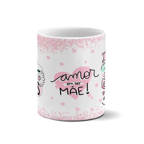 Caneca Personalizada Feliz Dia Das M Es Elo