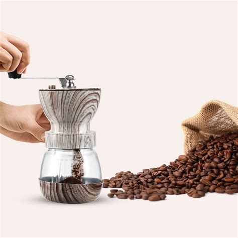 Portable Manual Coffee Grinder Coffee Beans Grinding Machine Ceramic